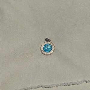 Silver and Blue Pendant Necklace